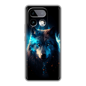 Силиконовый чехол на Realme 16 Pro Plus с принтом Волк ночной Силиконовый чехол на Realme 16 Pro Plus с принтом Волк ночной
