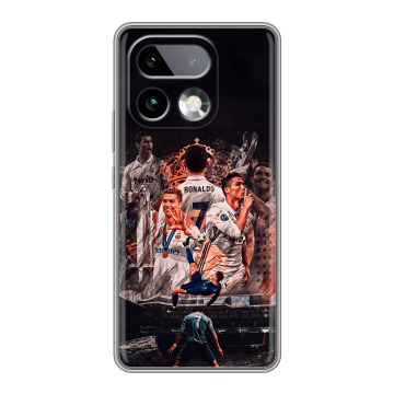 Силиконовый чехол на Realme 16 Pro Plus с принтом Реал Роналдо Real Ronaldo Силиконовый чехол на Realme 16 Pro Plus с принтом Реал Роналдо Real Ronaldo