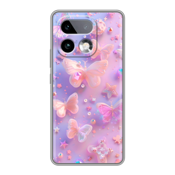 Силиконовый чехол на Realme 16 Pro Plus с принтом Бабочки Силиконовый чехол на Realme 16 Pro Plus с принтом Бабочки