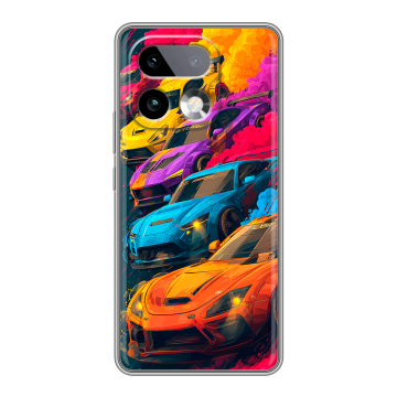 Силиконовый чехол на Realme 16 Pro Plus с принтом Тачки Силиконовый чехол на Realme 16 Pro Plus с принтом Тачки