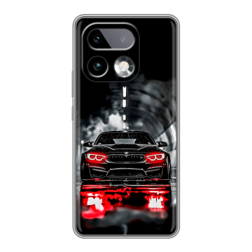 Силиконовый чехол на Realme 16 Pro Plus с принтом BMW БМВ