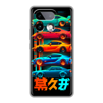 Силиконовый чехол на Realme 16 Pro Plus с принтом машины тачки Силиконовый чехол на Realme 16 Pro Plus с принтом машины тачки