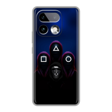 Силиконовый чехол на Realme 16 Pro Plus с принтом Игра Кальмара Силиконовый чехол на Realme 16 Pro Plus с принтом Игра Кальмара