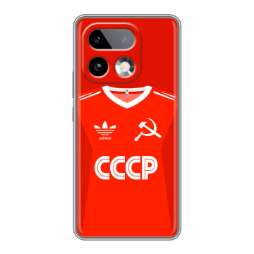 Силиконовый чехол на Realme 16 Pro Plus с принтом Флаг Герб СССР Силиконовый чехол на Realme 16 Pro Plus с принтом Флаг Герб СССР