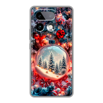 Силиконовый чехол на Realme 16 Pro Plus с принтом Новый год Силиконовый чехол на Realme 16 Pro Plus с принтом Новый год