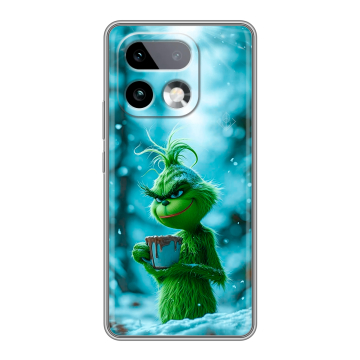 Силиконовый чехол на Realme 16 Pro Plus с принтом Новый год гринч Силиконовый чехол на Realme 16 Pro Plus с принтом Новый год гринч