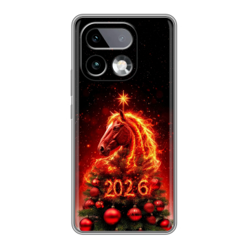 Силиконовый чехол на Realme 16 Pro Plus с принтом Новый год Силиконовый чехол на Realme 16 Pro Plus с принтом Новый год