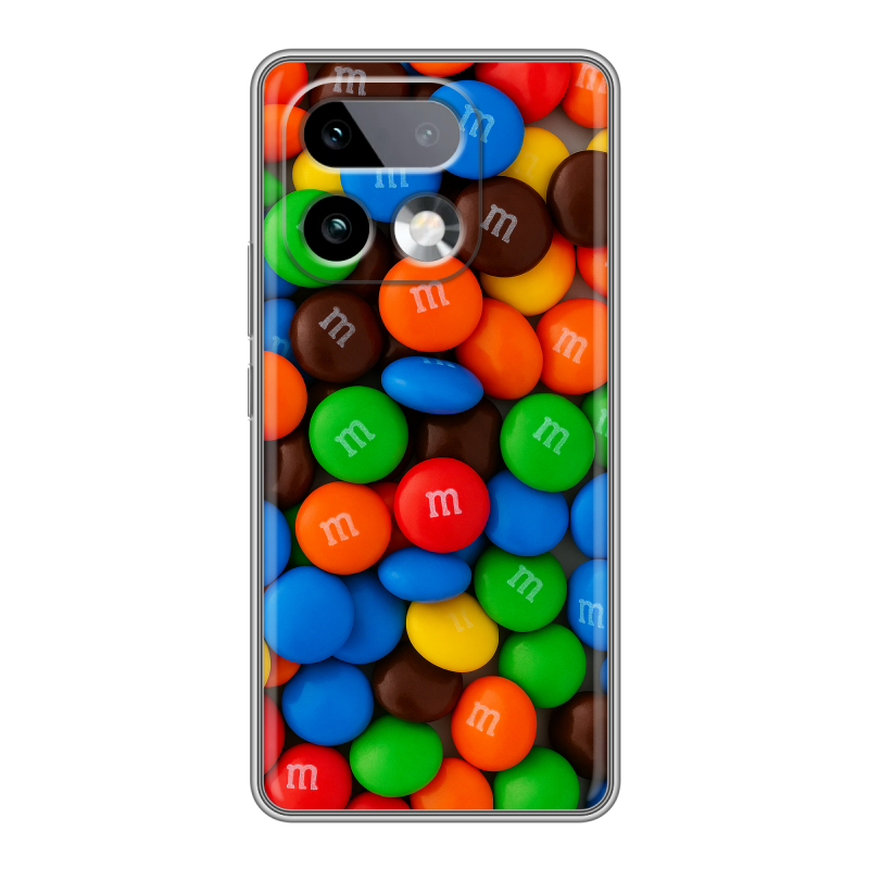 Силиконовый чехол на Realme 16 Pro Plus с принтом Конфеты Силиконовый чехол на Realme 16 Pro Plus с принтом Конфеты