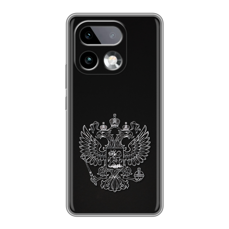 Силиконовый чехол на Realme 16 Pro Plus с принтом Герб России Силиконовый чехол на Realme 16 Pro Plus с принтом Герб России
