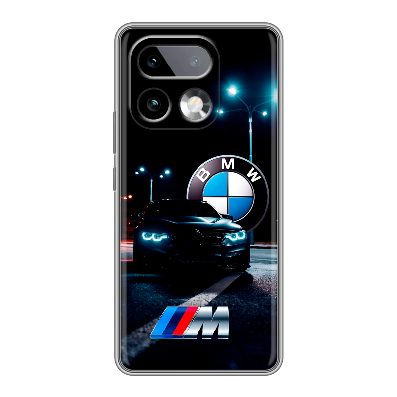 Силиконовый чехол на Realme 16 Pro Plus с принтом БМВ BMW Силиконовый чехол на Realme 16 Pro Plus с принтом БМВ BMW