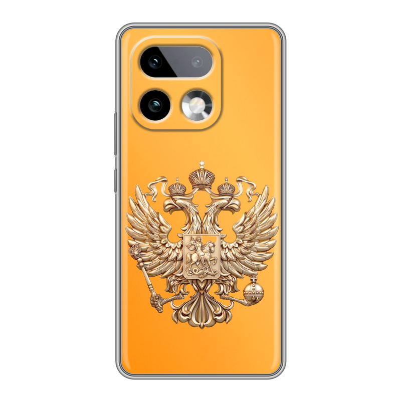 Силиконовый чехол на Realme 16 Pro Plus с принтом Герб Флаг России Силиконовый чехол на Realme 16 Pro Plus с принтом Герб Флаг России