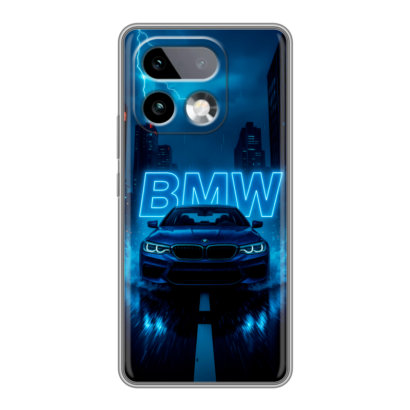 Силиконовый чехол на Realme 16 Pro Plus с принтом BMW БМВ Силиконовый чехол на Realme 16 Pro Plus с принтом BMW БМВ