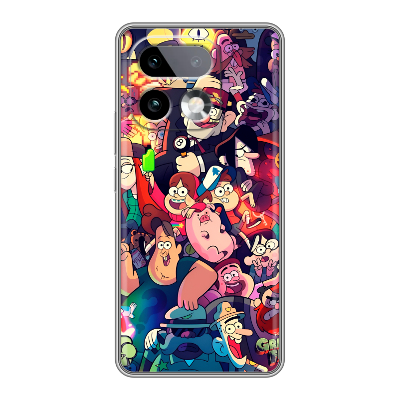 Силиконовый чехол на Realme 16 Pro Plus с принтом Gravity Falls Гравити Фолз Силиконовый чехол на Realme 16 Pro Plus с принтом Gravity Falls Гравити Фолз