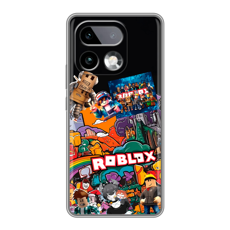 Силиконовый чехол на Realme 16 Pro Plus с принтом Roblox Роблокс Силиконовый чехол на Realme 16 Pro Plus с принтом Roblox Роблокс
