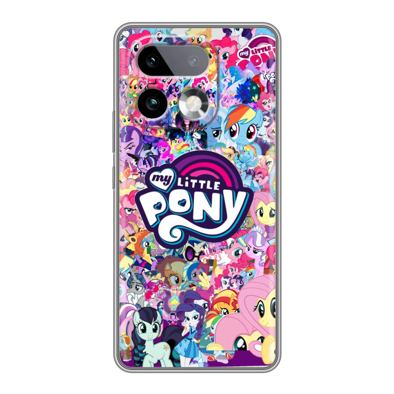 Силиконовый чехол на Realme 16 Pro Plus с принтом My little pony Дружба чудо Силиконовый чехол на Realme 16 Pro Plus с принтом My little pony Дружба чудо