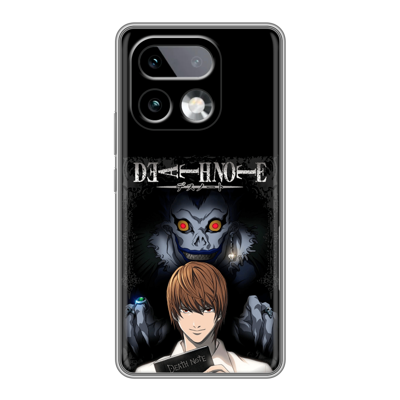Силиконовый чехол на Realme 16 Pro Plus с принтом Death note Тетрадь смерти Силиконовый чехол на Realme 16 Pro Plus с принтом Death note Тетрадь смерти