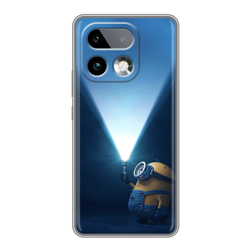 Силиконовый чехол на Realme 16 Pro Plus с принтом Миньоны Силиконовый чехол на Realme 16 Pro Plus с принтом Миньоны