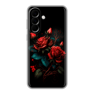 Силиконовый чехол на Samsung Galaxy A37 с принтом Розы красные Силиконовый чехол на Samsung Galaxy A37 с принтом Розы красные