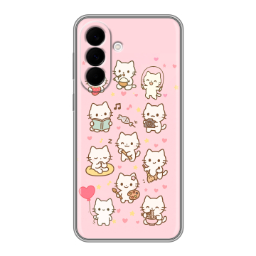Силиконовый чехол на Samsung Galaxy A37 с принтом Hello Kitty Хелоу Кити