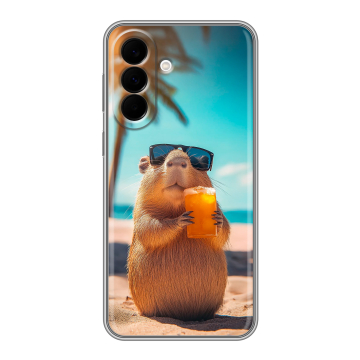 Силиконовый чехол на Samsung Galaxy A37 с принтом Капибара