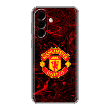 Силиконовый чехол на Samsung Galaxy A37 с принтом Manchester United Силиконовый чехол на Samsung Galaxy A37 с принтом Manchester United