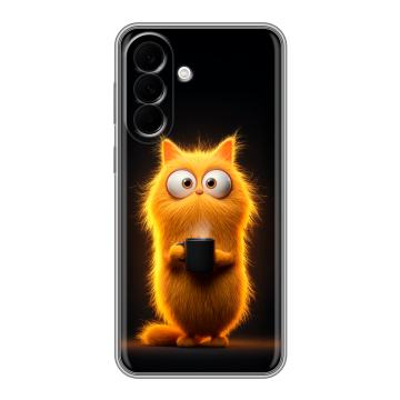 Силиконовый чехол на Samsung Galaxy A37 с принтом Смешной кот