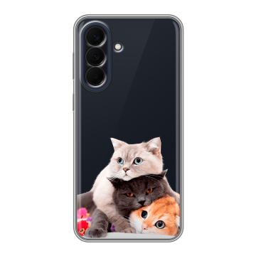 Силиконовый чехол на Samsung Galaxy A57 с принтом Кошки Силиконовый чехол на Samsung Galaxy A57 с принтом Кошки