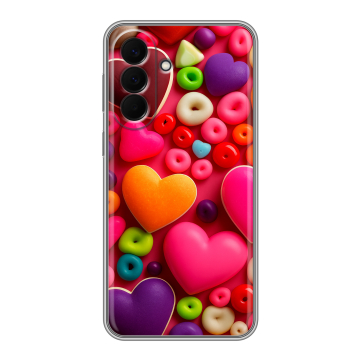 Силиконовый чехол на Samsung Galaxy A57 с принтом Сердечки Силиконовый чехол на Samsung Galaxy A57 с принтом Сердечки