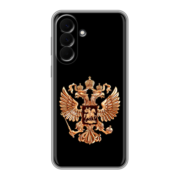 Силиконовый чехол на Samsung Galaxy A57 с принтом Герб России золотой Силиконовый чехол на Samsung Galaxy A57 с принтом Герб России золотой