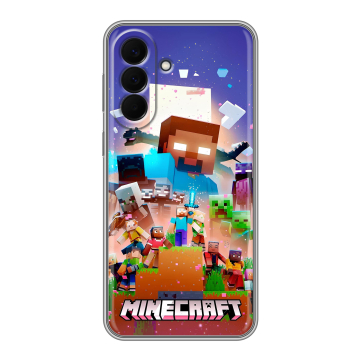 Силиконовый чехол на Samsung Galaxy A57 с принтом Майнкрафт Minecraft Силиконовый чехол на Samsung Galaxy A57 с принтом Майнкрафт Minecraft