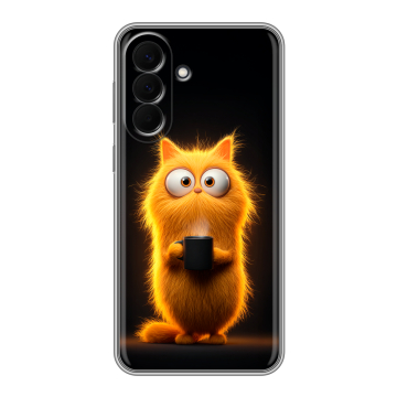 Силиконовый чехол на Samsung Galaxy A57 с принтом Смешной кот Силиконовый чехол на Samsung Galaxy A57 с принтом Смешной кот