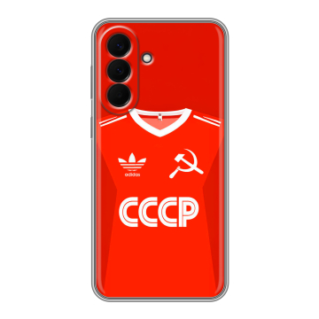 Силиконовый чехол на Samsung Galaxy A57 с принтом Флаг Герб СССР Силиконовый чехол на Samsung Galaxy A57 с принтом Флаг Герб СССР
