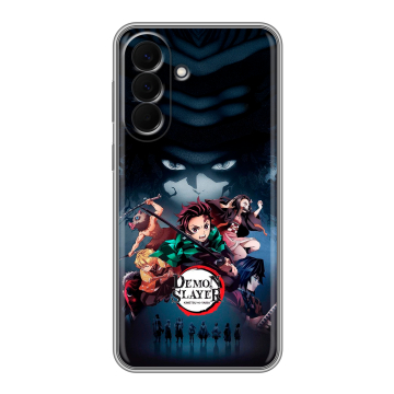 Силиконовый чехол на Samsung Galaxy A57 с принтом Demon Slayer Клинок рассекающий демонов Силиконовый чехол на Samsung Galaxy A57 с принтом Demon Slayer Клинок рассекающий демонов