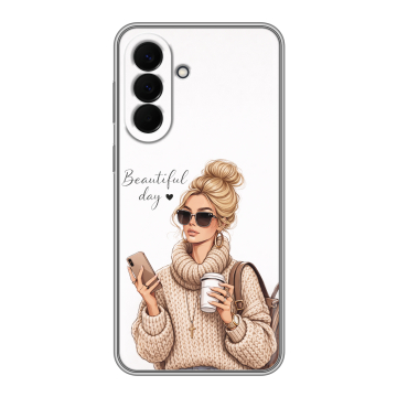 Силиконовый чехол на Samsung Galaxy A57 с принтом женский Силиконовый чехол на Samsung Galaxy A57 с принтом женский