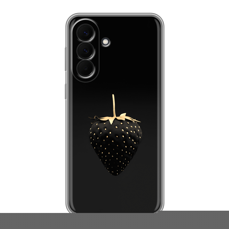 Силиконовый чехол на Samsung Galaxy A57 с принтом Черная клубника Силиконовый чехол на Samsung Galaxy A57 с принтом Черная клубника