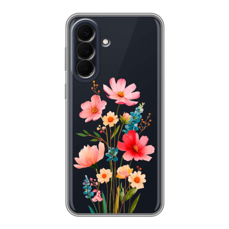 Силиконовый чехол на Samsung Galaxy A57 с принтом Цветы Силиконовый чехол на Samsung Galaxy A57 с принтом Цветы