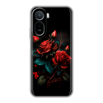 Силиконовый чехол на RedMi A7 Pro с принтом Розы красные Силиконовый чехол на RedMi A7 Pro с принтом Розы красные