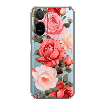 Силиконовый чехол на RedMi A7 Pro с принтом Розы