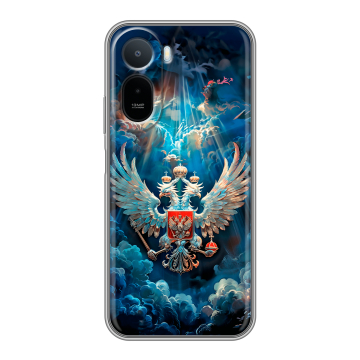Силиконовый чехол на RedMi A7 Pro с принтом Герб флаг России