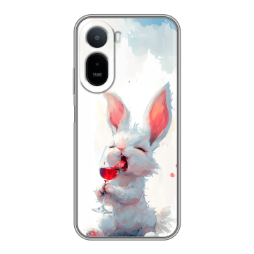Силиконовый чехол на RedMi A7 Pro с принтом кролик зайчик