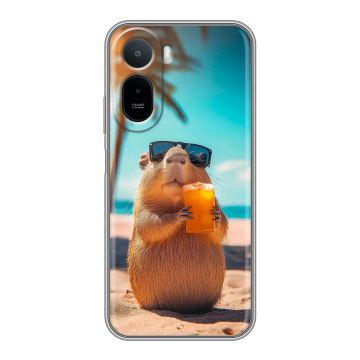 Силиконовый чехол на RedMi A7 Pro с принтом Капибара