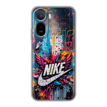 Силиконовый чехол на RedMi A7 Pro с принтом Nike Найк
