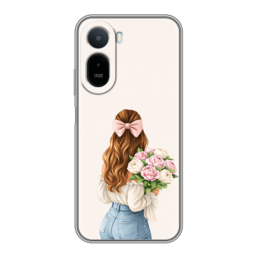 Силиконовый чехол на RedMi A7 Pro с принтом женский