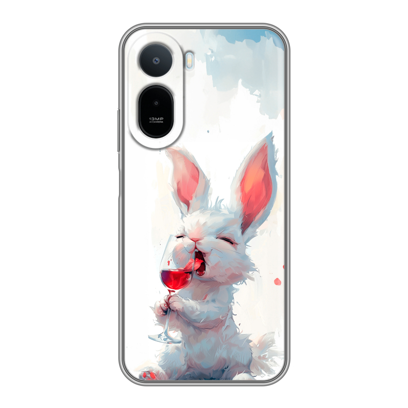 Силиконовый чехол на RedMi A7 Pro с принтом кролик зайчик Силиконовый чехол на RedMi A7 Pro с принтом кролик зайчик