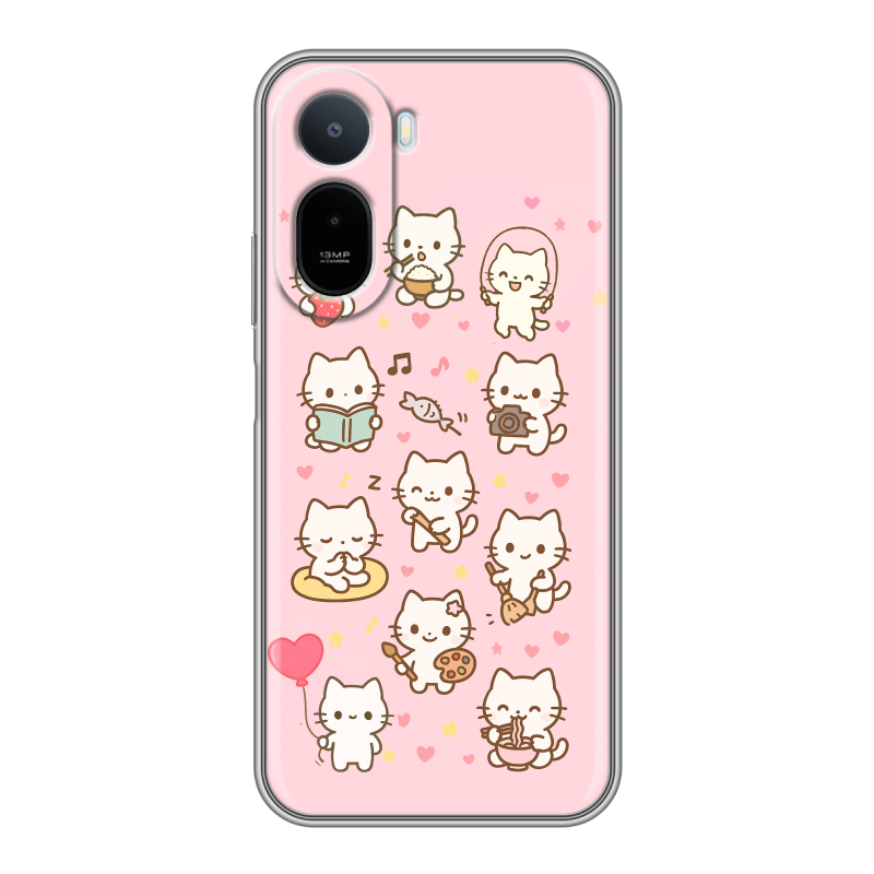 Силиконовый чехол на RedMi A7 Pro с принтом Hello Kitty Хелоу Кити Силиконовый чехол на RedMi A7 Pro с принтом Hello Kitty Хелоу Кити