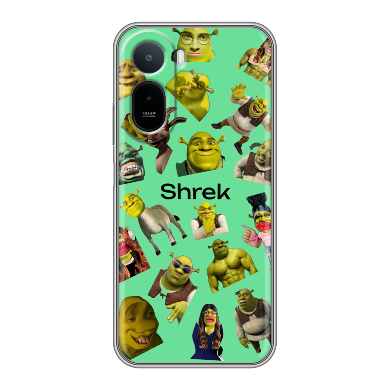 Силиконовый чехол на RedMi A7 Pro с принтом Шрек Shrek Силиконовый чехол на RedMi A7 Pro с принтом Шрек Shrek
