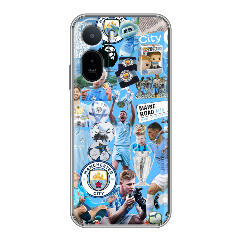 Силиконовый чехол на RedMi A7 Pro с принтом Man City Манчестер Сити Силиконовый чехол на RedMi A7 Pro с принтом Man City Манчестер Сити