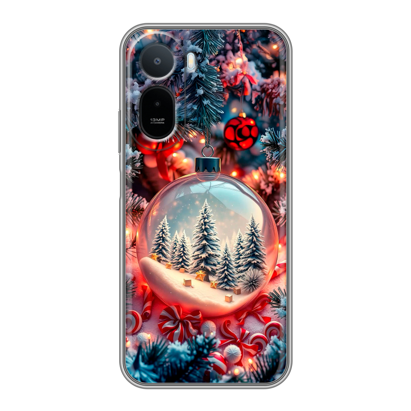 Силиконовый чехол на RedMi A7 Pro с принтом Новый год Силиконовый чехол на RedMi A7 Pro с принтом Новый год