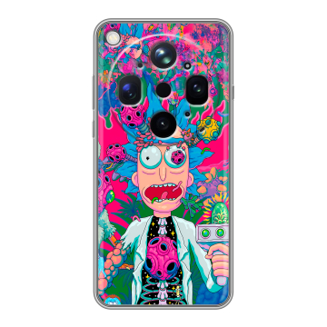Силиконовый чехол на OPPO Find X9 Ultra с принтом Рик и Морти Rick Morty