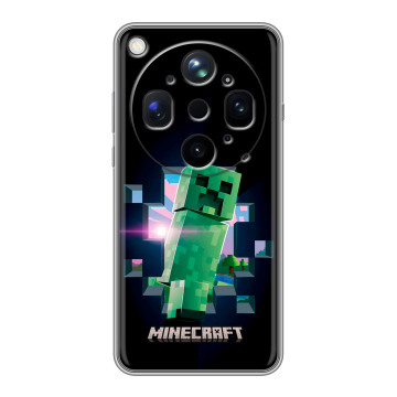 Силиконовый чехол на OPPO Find X9 Ultra с принтом Майнкрафт Minecraft